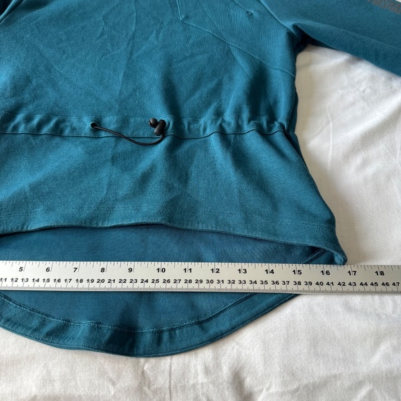 Gymshark Women's Long Sleeve Athletic Pullover Hoodie Teal XS Activewear Running - Picture 13 of 14